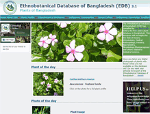 Tablet Screenshot of ethnobotanybd.com